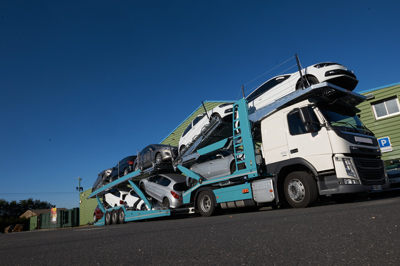 Transport de voitures par camions - Transports Rabouin